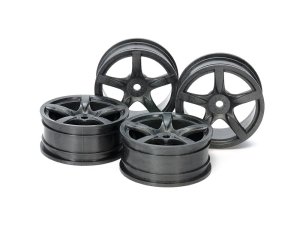 画像1: 【ネコポス対応】タミヤ(TAMIYA)/OP-1739/5本スポークホイール4本(24mm幅・オフセット0)(強化タイプ)