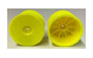 画像1: 【ネコポス対応】タミヤ(TAMIYA)/OP-1748/4WDバギーフロント・ディッシュホイール(六角ハブ)イエロー