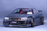 パンドラRC(Pandora RC)/PAB-3131/NISSAN   スカイライン BNR34  GT-R クリアボディセット(未塗装)