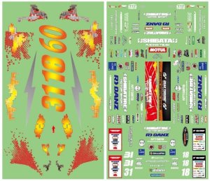 画像1: (11月中旬発売予定/予約分)R31HOUSE(R31ハウス)/R31W439/(限定)SHIBATA DRIFT TACING TEAM 2023.ver ステッカーセット