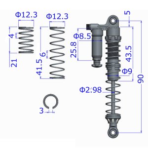 画像4: 【ネコポス対応】ワールドプロ/WP-0163/PRO GRESS スプリングリテーナー#0(2個入)