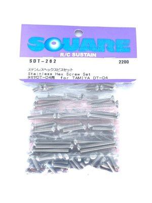 画像1: 【ネコポス対応】スクエア(SQUARE)/SDT-262/ステンレスヘックスビスセット (タミヤDT-04用)
