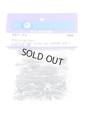 画像1: 【ネコポス対応】スクエア(SQUARE)/SDY-56/チタンヘックスビスセット ヨコモRD2.0用