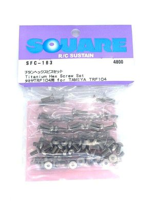 画像1: 【ネコポス対応】スクエア(SQUARE)/SFC-163/チタンヘックスビスセット タミヤTRF104用
