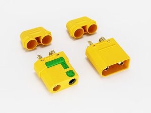 画像1: 【ネコポス対応】スクエア(SQUARE)/SGC-163/大容量アンチスパークコネクターXT90-S(オス・メス 1ペア)