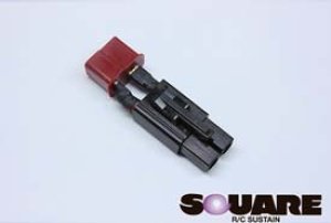 画像1: 【ネコポス対応】スクエア(SQUARE)/SGC-19B/T型2Pコンパクト変換コネクター 2Pメス&T型オス