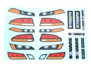 画像1: 【ネコポス対応】スクエア(SQUARE)/SGD-7/ライトデカール ツーリングカー用