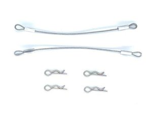 画像1: 【ネコポス対応】スクエア(SQUARE)/SGF-100S2/ワイヤー付ボディピン ワイヤー長100mm(シルバー)  2本入