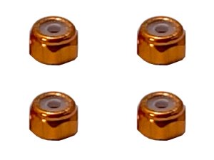 画像3: 【ネコポス対応】スクエア(SQUARE)/SGX-02BK_BY_OR_P_PK_R_S_TB/アルミナイロンナット M2 4個入 ※画像は5個ですが商品は4個入です。