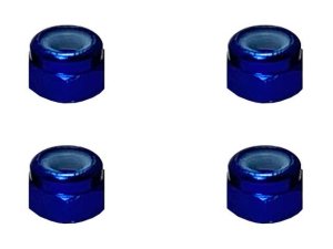 画像2: 【ネコポス対応】スクエア(SQUARE)/SGX-03BK_BY_OR_P_PK_R_S_TB/アルミナイロンナット M3 4個入 ※画像は5個ですが商品は4個入です。