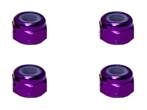 画像4: 【ネコポス対応】スクエア(SQUARE)/SGX-03BK_BY_OR_P_PK_R_S_TB/アルミナイロンナット M3 4個入 ※画像は5個ですが商品は4個入です。