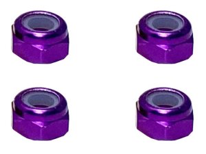 画像4: 【ネコポス対応】スクエア(SQUARE)/SGX-03UBK_BY_OR_P_PK_R_S_TB/アルミ薄型ナイロンナット M3 4個入 ※画像は5個ですが商品は4個入です。