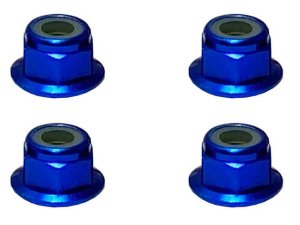 画像2: 【ネコポス対応】スクエア(SQUARE)/SGX-04FBK_BY_OR_P_PK_R_S_TB/アルミフランジナイロンナット M4 4個入 ※画像は5個ですが商品は4個入です。