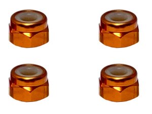 画像3: 【ネコポス対応】スクエア(SQUARE)/SGX-04BK_BY_OR_P_PK_R_S_TB/アルミナイロンナット M4 4個入 ※画像は5個ですが商品は4個入です。