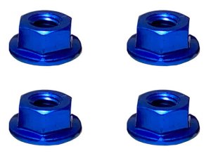 画像2: 【ネコポス対応】スクエア(SQUARE)/SGX-04SBK_BY_OR_P_PK_R_S_TB/アルミフランジセレートナット M4 4個入 ※画像は5個ですが商品は4個入です。