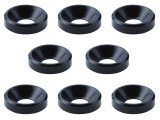 【ネコポス対応】スクエア(SQUARE)/SGX-15BK/M3アルミ皿ワッシャー外径8mm 6個入