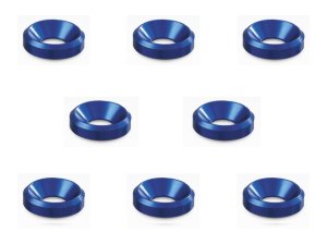 画像2: 【ネコポス対応】スクエア(SQUARE)/SGX-16BK/4mmアルミ皿ワッシャー外径10mm 6個入