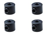 【ネコポス対応】スクエア(SQUARE)/SGX-17BK/2mm アルミリンケージストッパー 4個入