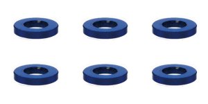 画像2: 【ネコポス対応】スクエア(SQUARE)/SGX-910BK/M3 アルミカラー φ5.5×3×1.0t 6個入