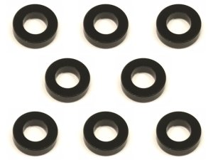 画像1: 【ネコポス対応】スクエア(SQUARE)/SGX-915BK/M3 アルミカラー φ5.5×3×1.5t 6個入