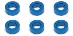 画像2: 【ネコポス対応】スクエア(SQUARE)/SGX-920BK/M3 アルミカラー φ5.5×3×2.0t 6個入