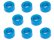 画像7: 【ネコポス対応】スクエア(SQUARE)/SGX-925BK/M3 アルミカラー φ5.5×3×2.5t 6個入