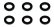 画像1: 【ネコポス対応】スクエア(SQUARE)/SGX-975BK/M3 アルミカラー φ5.5×3×0.75t 6個入 (1)