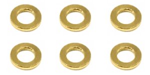 画像3: 【ネコポス対応】スクエア(SQUARE)/SGX-975BK/M3 アルミカラー φ5.5×3×0.75t 6個入