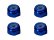 画像2: 【ネコポス対応】スクエア(SQUARE)/SGY-02BK__SGY-02TB/アルミナイロンナット M2 4pcs (2)