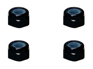 画像1: 【ネコポス対応】スクエア(SQUARE)/SGY-03BK__SGY-03TB/アルミナイロンナット M3 4pcs