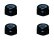 画像1: 【ネコポス対応】スクエア(SQUARE)/SGY-03BK__SGY-03TB/アルミナイロンナット M3 4pcs (1)