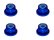 画像2: 【ネコポス対応】スクエア(SQUARE)/SGY-03FBK__SGY-03FTB/アルミフランジナイロンナット M3 4pcs (2)