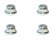 画像7: 【ネコポス対応】スクエア(SQUARE)/SGY-03FBK__SGY-03FTB/アルミフランジナイロンナット M3 4pcs (7)