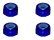 画像2: 【ネコポス対応】スクエア(SQUARE)/SGY-03UBK__SGY-03UTB/アルミ薄型ナイロンナット M3 4pcs (2)