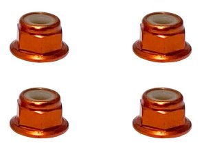 画像3: 【ネコポス対応】スクエア(SQUARE)/SGY-04FBK__SGY-04FTB/アルミフランジナイロンナット M4 4pcs