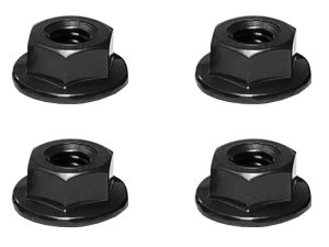 画像1: 【ネコポス対応】スクエア(SQUARE)/SGY-04SBK__SGY-04STB/アルミフランジセレートナット M4 4pcs