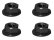 画像1: 【ネコポス対応】スクエア(SQUARE)/SGY-04SBK__SGY-04STB/アルミフランジセレートナット M4 4pcs (1)