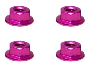 画像6: 【ネコポス対応】スクエア(SQUARE)/SGY-04SBK__SGY-04STB/アルミフランジセレートナット M4 4pcs