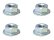 画像8: 【ネコポス対応】スクエア(SQUARE)/SGY-04SBK__SGY-04STB/アルミフランジセレートナット M4 4pcs (8)