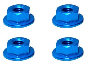 画像9: 【ネコポス対応】スクエア(SQUARE)/SGY-04SBK__SGY-04STB/アルミフランジセレートナット M4 4pcs