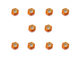 画像3: 【ネコポス対応】スクエア(SQUARE)/SGY-102UBK__SGY-102UTB/アルミ薄型ナイロンナット M2 10pcs