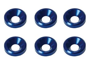 画像2: 【ネコポス対応】スクエア(SQUARE)/SGY-15BK__SGY-15TB/アルミ皿ワッシャーM3 外径8mm 6pcs
