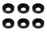 【ネコポス対応】スクエア(SQUARE)/SGY-16BK__SGY-16TB/アルミ皿ワッシャーM4 外径10mm 6pcs