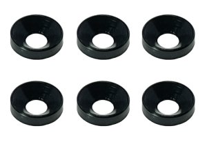 画像1: 【ネコポス対応】スクエア(SQUARE)/SGY-16BK__SGY-16TB/アルミ皿ワッシャーM4 外径10mm 6pcs