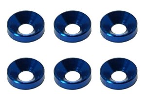 画像2: 【ネコポス対応】スクエア(SQUARE)/SGY-16BK__SGY-16TB/アルミ皿ワッシャーM4 外径10mm 6pcs