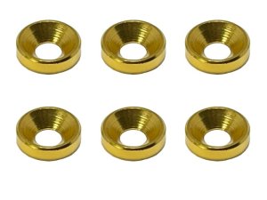 画像3: 【ネコポス対応】スクエア(SQUARE)/SGY-16BK__SGY-16TB/アルミ皿ワッシャーM4 外径10mm 6pcs