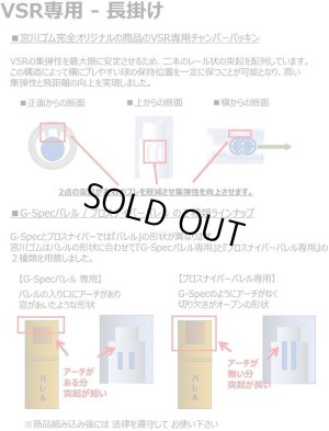 画像2: 【ネコポス対応】宮川ゴム/SL6070-VSRGSP-2-OSG/[国産] 押しゴム付き VSR Gspec専用 チャンバーパッキン(シリコン硬度60/70セット)2個入