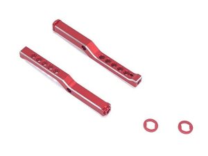 画像1: 【ネコポス対応】スクエア(SQUARE)/SRD-7R/リヤボディマウントステー(レッド) RDX/ドリフト汎用