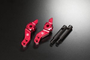 画像6: 【ネコポス対応】T4WORKS/T4-UR01BK__T4-UR01RD/アルミCNC強化アルミアップライト　ショートシャフト専用ピロボール/M3×22mmスクリューピン2本付