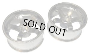 画像1: 【ネコポス対応】TOPLINE(トップライン)/TDW-082TS/Nモデル Ver.3 ホイール【deep face】(オフセット8/チタンシルバー)2個入